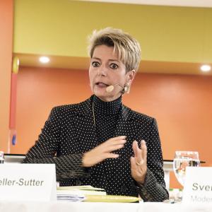 Talk mit Bundesrätin Karin Keller-Sutter am Parteitag der FDP Kanton St.Gallen