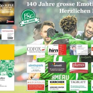 Wir gratulieren dem FC St.Gallen zu 140 Jahren Vereinsgeschichte! Weiter so!